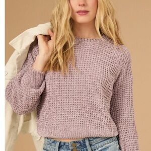 Cropped Sweater Altar’d State Robyn - Chenille